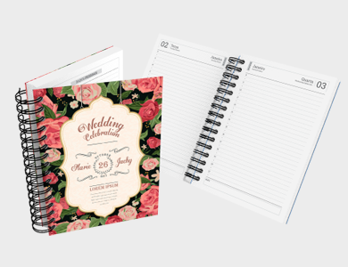 Agenda Diária A5 2026 Capa Maleável 328 Páginas 14,95x21cm (Couchê 300g Laminação Fosca) - 4x0 - 25 unid